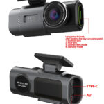 داش كام 4K UHD تسجيل كاميرا سيارة DVR للرؤية الليلية مسجل فيديو المدمج في واي فاي دعم GPS 24H وقوف السيارات